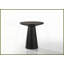 Ensemble de tables basses 3 pièces Jasper - Noir ébène avec base piédestal, style salon cohésif