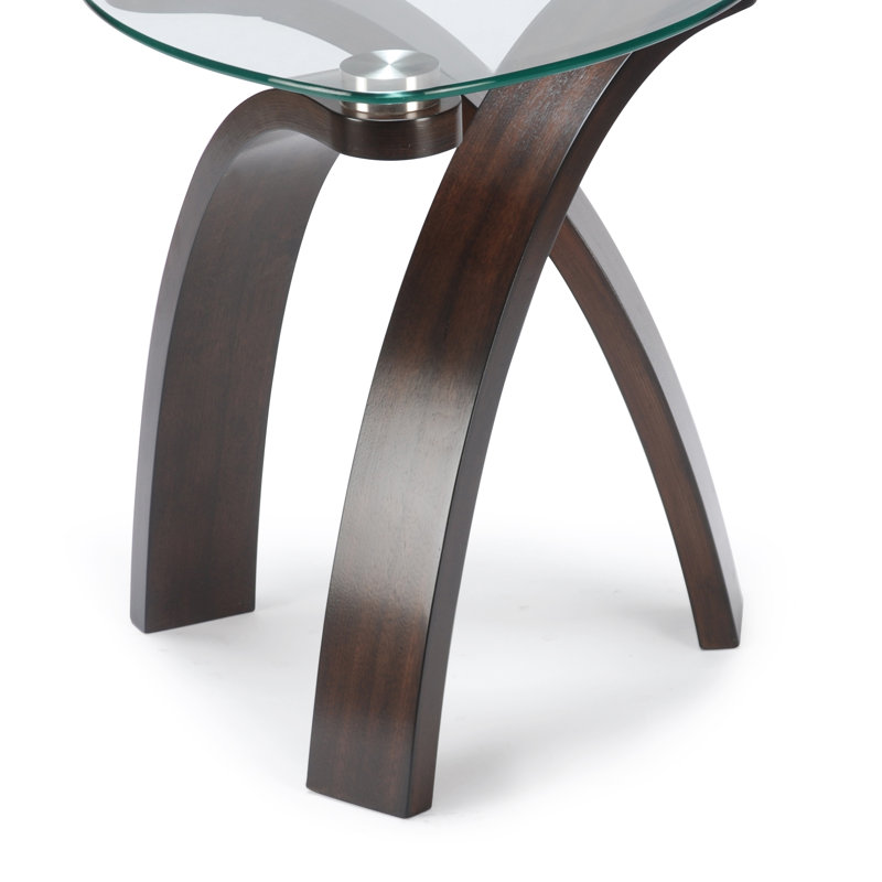 Comeaux Glass Top End Table