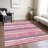 Sylira Pink Washable Indoor-Outdoor Rug - -731607808
