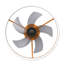 Ventilateurs de plafond avec lumières à DEL à intensité variable, installation encastrée de ventilateurs de plafond minces et modernes (orange)-69721498