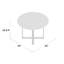 Arsos Round Glass Top Dining Table