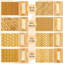 Ensemble d'outils de fabrication de planches à pâtes 6 pièces Gnocchi Board