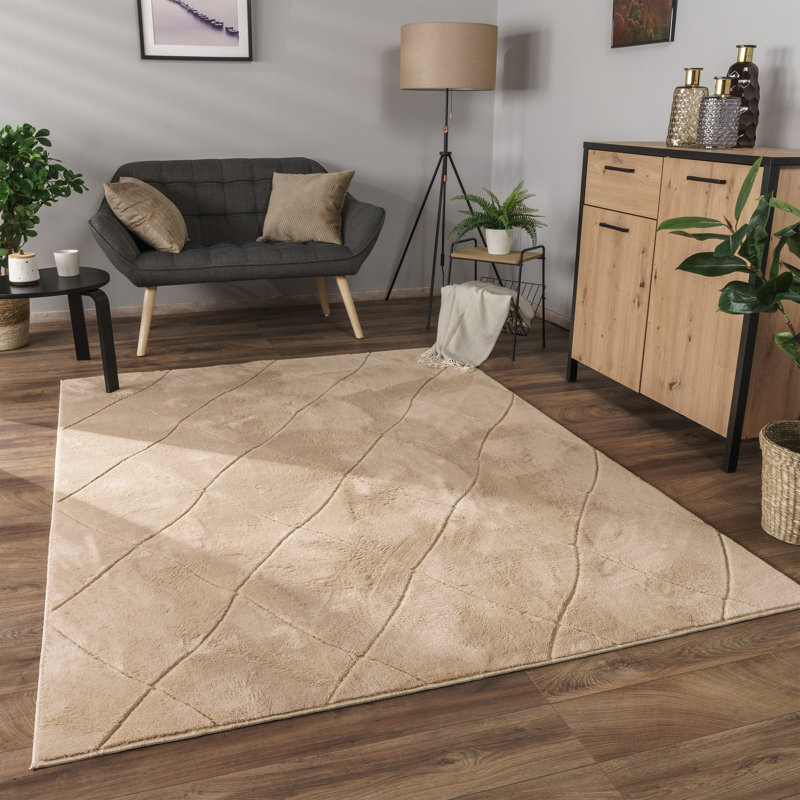 Ishpeming Solid Colour Area Rug, Runner 80 x 150cm