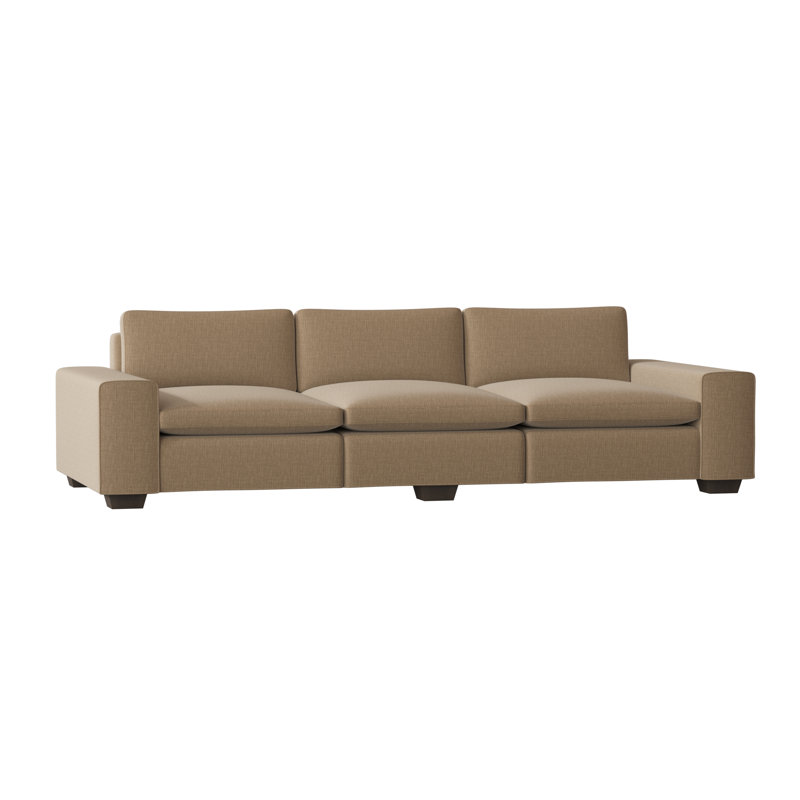 Liam Sofa, Bella Black Performance Velvet, Brown Mahogany