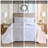 Luxurious White King Bedding Set, Soft Microfiber Medallion Quilt