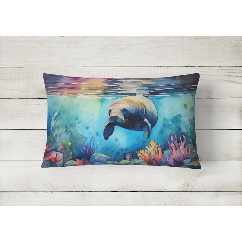 Manatee Throw Pillow