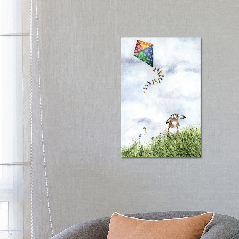 With Tuppence For Paper And Strings by Maggie Vandewalle - Wrapped Canvas Painting, 66.04 cm H x 45.72 cm W x 3.175 cm D