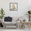 «Garden Patch Rabbit», toile encadrée flottante grise par Leslie Trimbach-759261139-759261143
