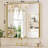 Lunara 1.18" Deep Rounded Corner Rectangular Bathroom Wall Mirror with Premium Tempered Glass & Aluminum Alloy Framed-681452006-681254943