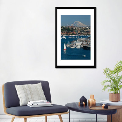 " South Lake Union Neighborhood And Mount Rainier As Seen From Lake Union, Seattle, Washington, USA " by Charles Crust