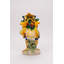 Figurine coq fine en céramique fine - H 10 7/8 po