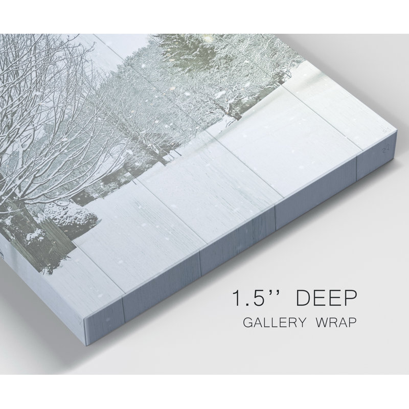 Winter Barn - Wrapped Canvas Print, 40" H x 40" W x 1" D