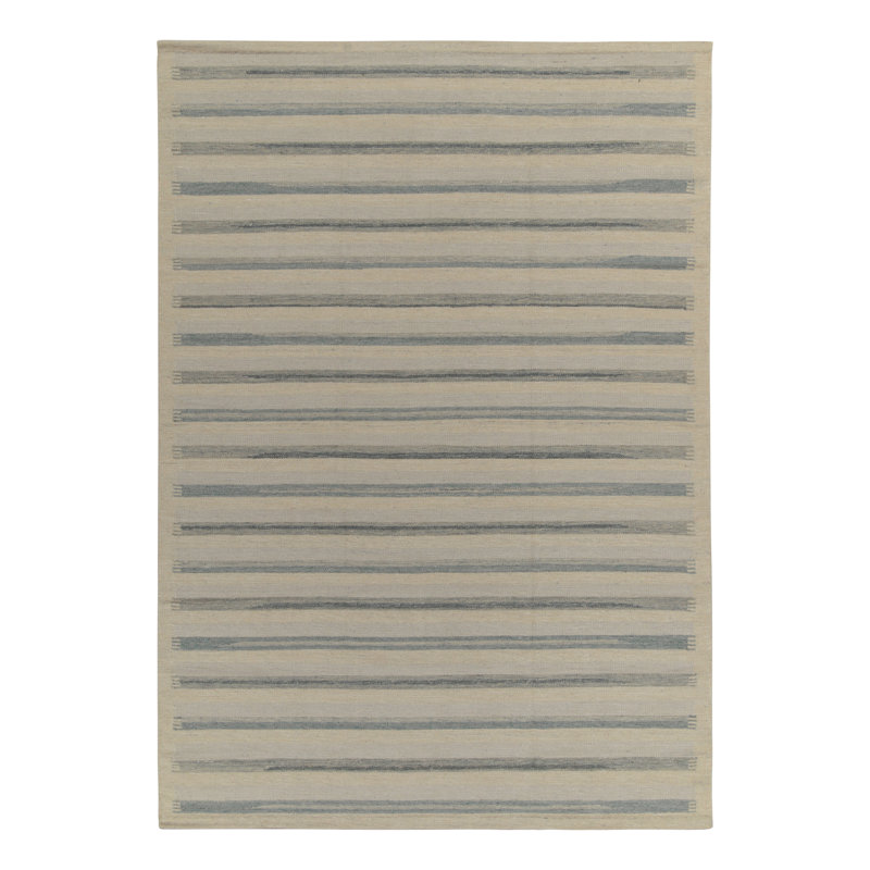 Scandinavian Wool Geometric Area Rug, Rectangle 10' x 14'