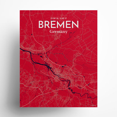 Bremen City Map, impression