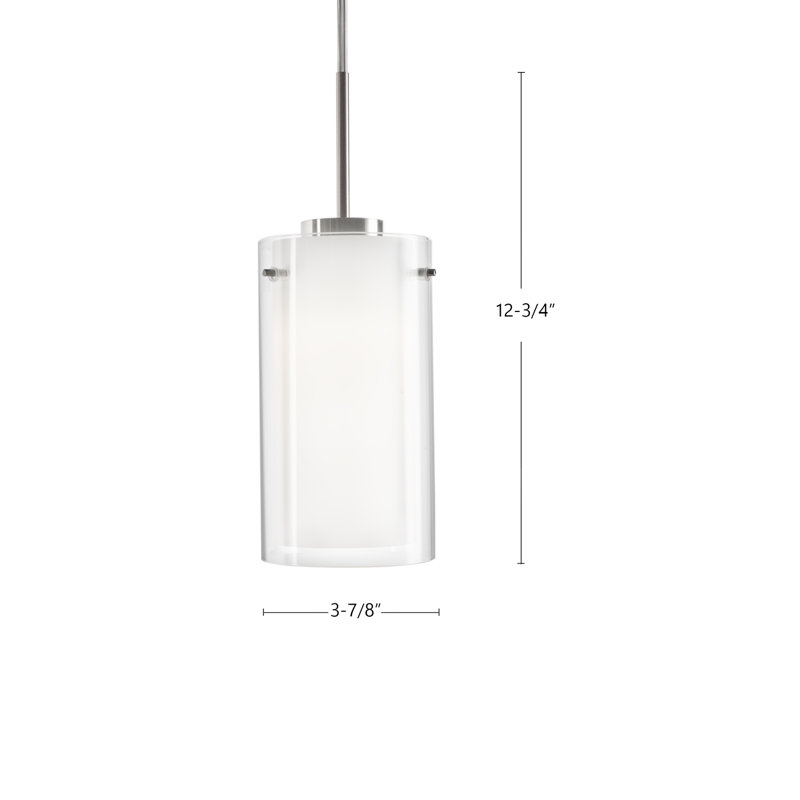 Verona 1 - Light LED Pendant, 127.38" H x 5.13" W x 5.13" D