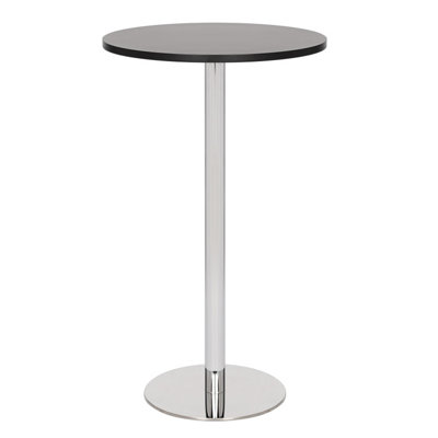 Pine Round Metal Base Dining Table