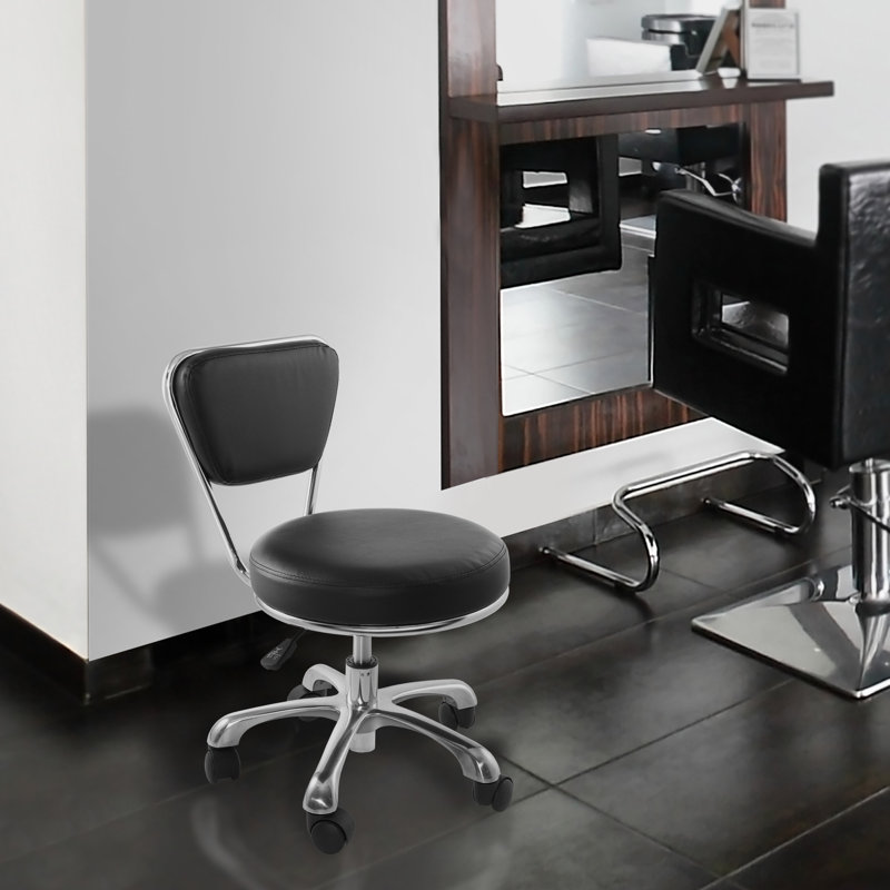  Height Adjustable Rolling Stool