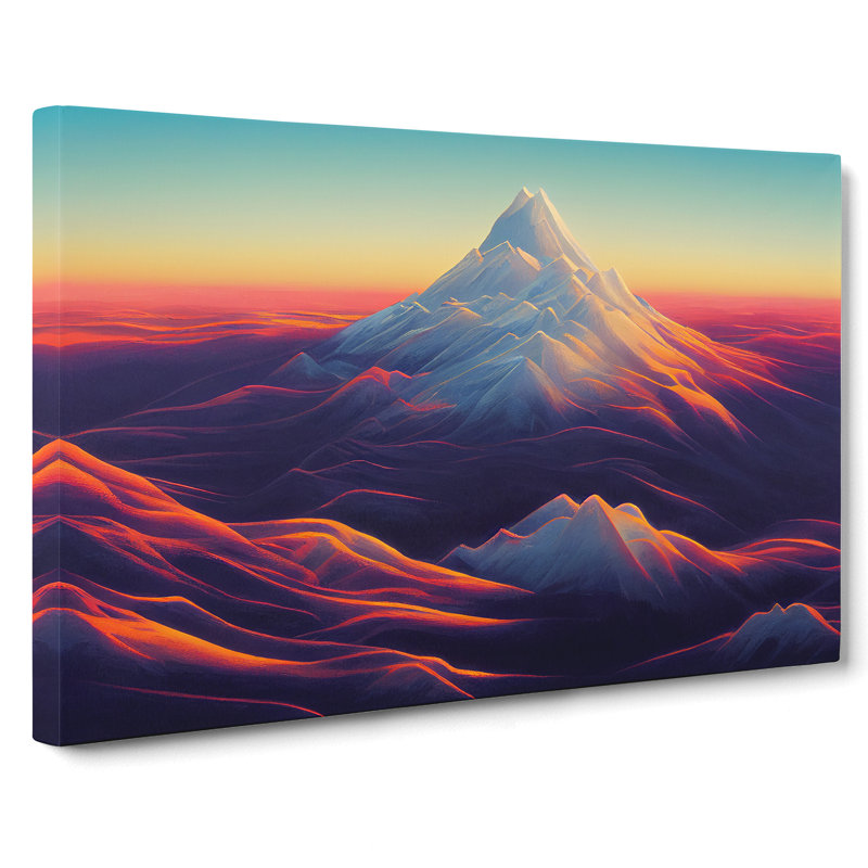 The Mountain Sunrise - Wrapped Canvas Print, 35cm H x 50cm W x 3cm D