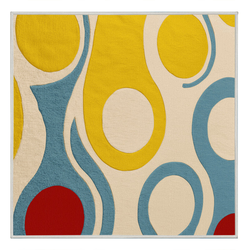 Spunky Dash Rug, Square 8'