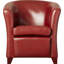 Fauteuil demi-tonneau en cuir Apollo-16216175