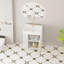Meuble-lavabo à tablettes ouvertes de 21,6 po avec lavabo en céramique et porte à fermeture en douceur, parfait pour le rangement de vestiaire et le design moderne-116332417
