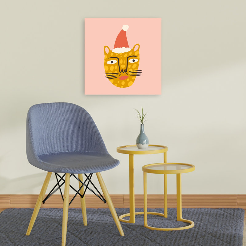 Happychristmasno33, impression d'art mural contemporain, 24" H x 24" W