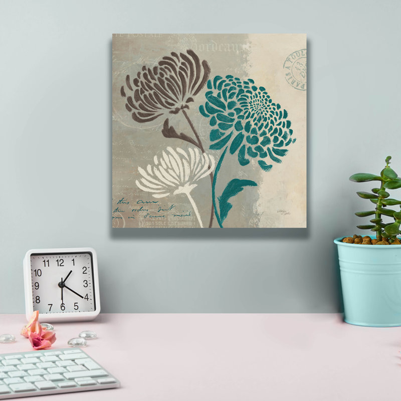 «Epic Graffiti» «Chrysanthemums 2» par Wellington Studio, art mural sur toile, H 12 po x l 12 po x P 0,75 po