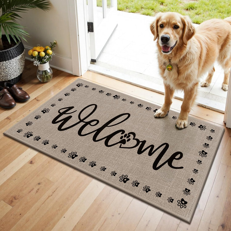 Tapis d'entrée antidérapant pour porte d'entrée