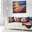 Oreiller écumant «Waves at Beautiful Sunset - Sea & Shore»-29599088-29599091