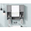 Armoire à pharmacie murale 35 x 28 pouces avec barre à serviettes-601651851