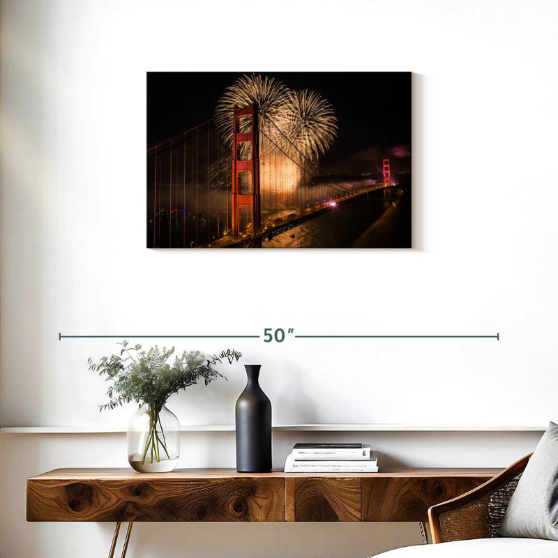 Lilie Golden Gate Bridge Celebration, 20" H x 30" W
