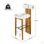 Tabouret de bar en bois rembourré Renee, ensemble de 2-218370397