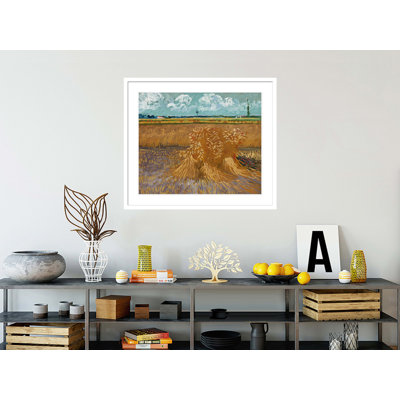 «Wheat Field» par Vincent van Gogh, impression giclée encadrée