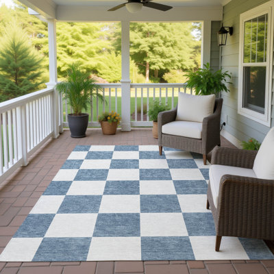 Tapis géométrique intérieur / extérieur lavable à la machine Chantille ACN2345