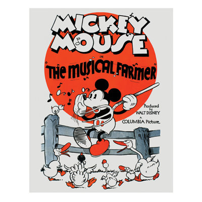 Mickey Mouse The Musical Farmer - Advertisement Print