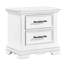 Table de chevet 2 tiroirs Timeless White