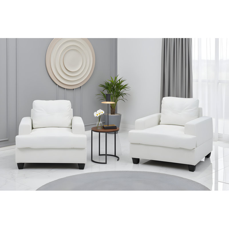 Ensemble de 2 chaises Dijon, Blanc