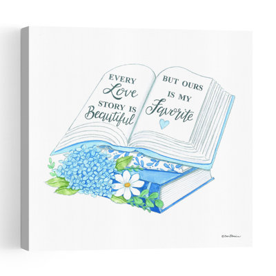 «Every Love Story» fantaisiste, abstrait, marguerite contemporaine, hortensia, paysage naturel, impression d'art mural