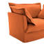 Fauteuils d'appoint en chenille avec coussins de dossier et coussins Delo