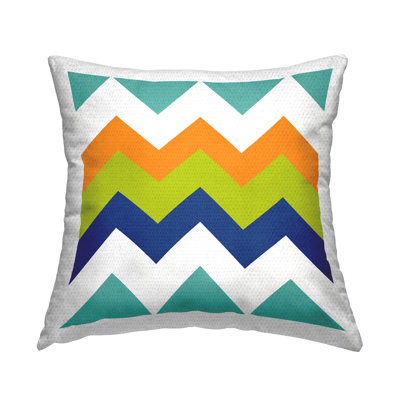 Chevron Outdoor Throw Pillow