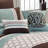 Blue/Brown/Ivory Reversible 8 Piece Comforter Set-1347646547