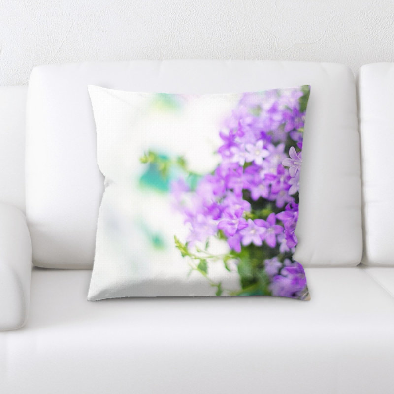 Close Up Microsuede Reversible Throw Pillow