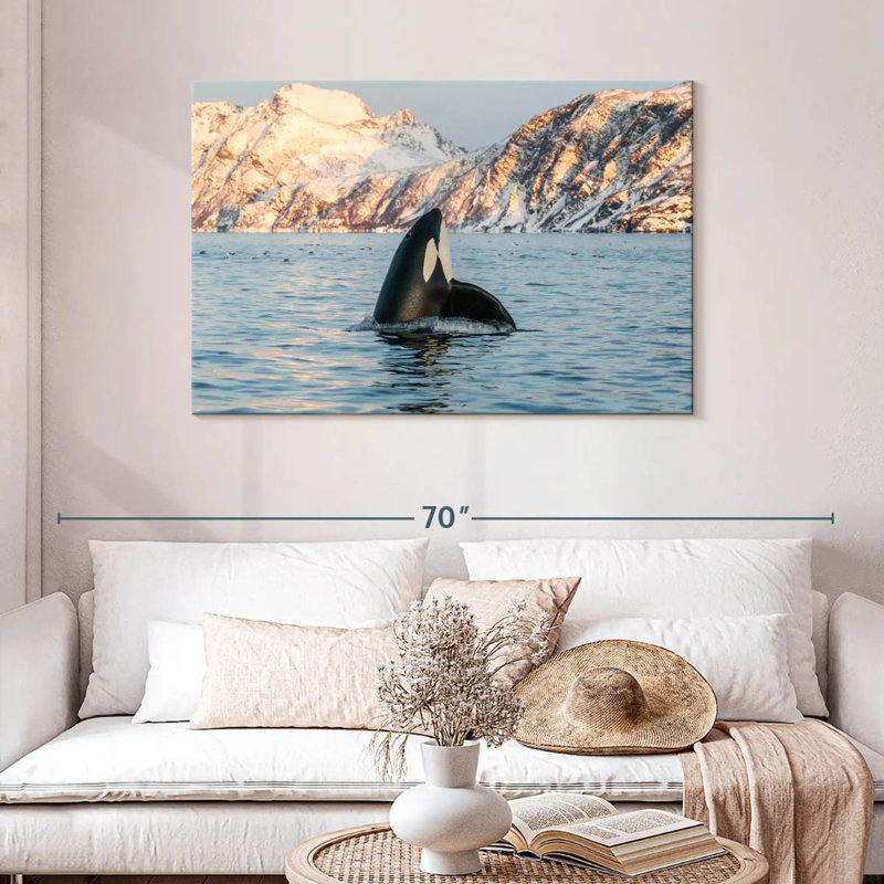 Brampt Spyhopping Killer Whale, 30" H x 45" W
