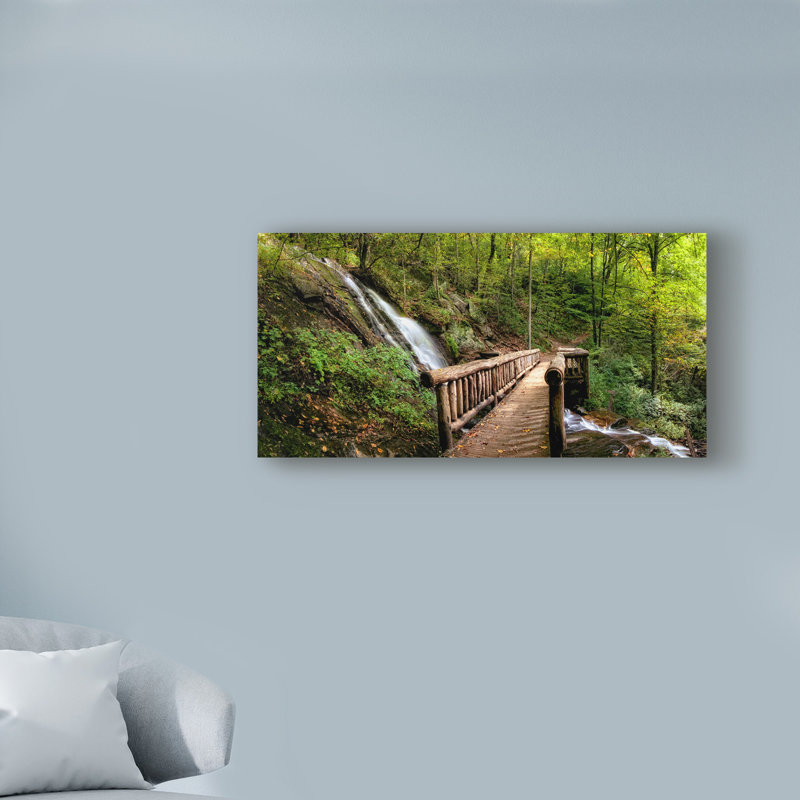 « chute panorama », reproduction de photo sur toile tendue, H 10 po x l 19 po x P 2 po