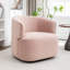 Fauteuil demi-tonneau pivotant rembourré Tybias-1288615244