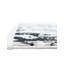 Tapis abstrait en polyester noir / blanc / gris Bralin-2047095046