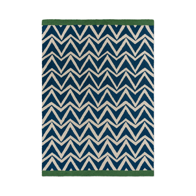 Tapis Dhurrie, Rectangle 6 pi 6 po x 9 pi 2 po