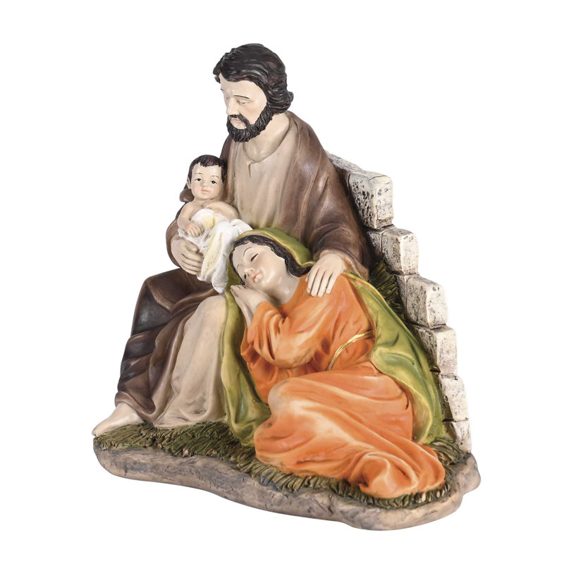 Crèche de Noël colorée 6H