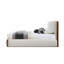Lit EK Sandro White Boucle & Noyer
