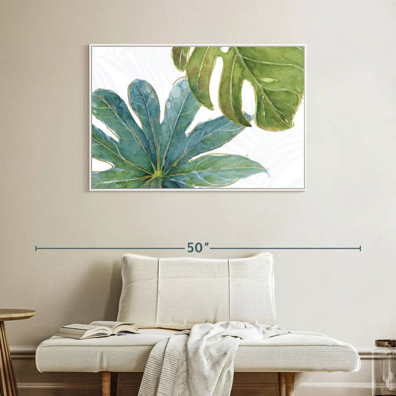 Tropical Blush VII, Floating Frame White, 40" X 27"